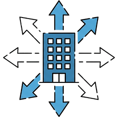 사업확장 아이콘